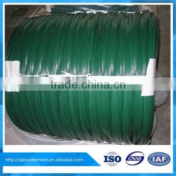 Dark Green PVC coated wire Hot dip Galvanized wire for binding wire