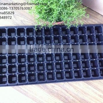 High Quality Vegetable Plastic Nursery Seedling Tray Black Plastic Plant Seed Growing Tray