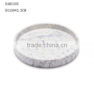 white carrara marble serving tray