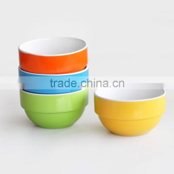 Two-tone Stackable Ceramic Bowl