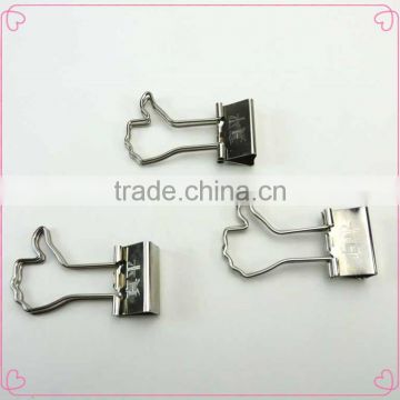 Chrome Plated metal shaped money binder clip with laser LOGO printing