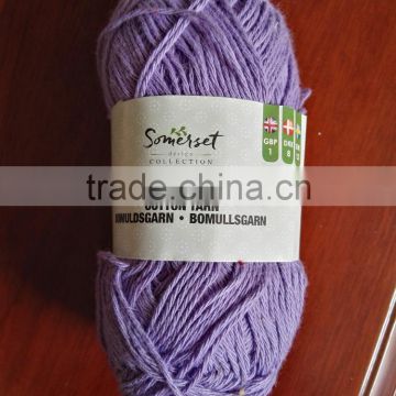 50G 100% cotton thread with good quality and service