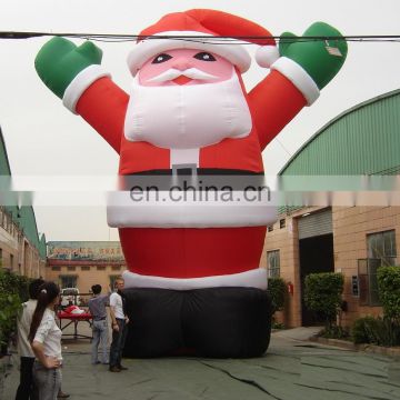 Hot Sale Good Quality 25ft christmas holiday advrtising inflatable floating old man santa claus
