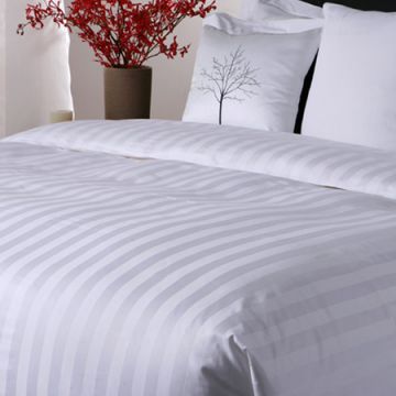100% egyptian cotton yarn-dyed made in china 3pcs hotel bedding set european size
