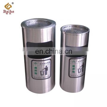 2020 Stainless Steel Outdoor Or Shopping Mall Metal Steel Trash Can, Outdoor Dustbin