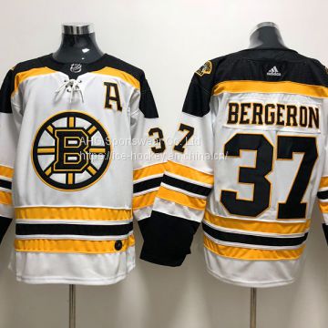 Boston Bruins #37 Bergeron White Jersey