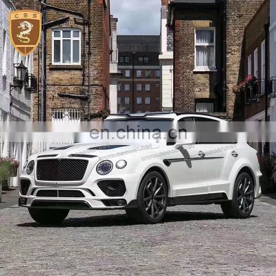 Full Set MS Front Bumper Lip Rear Diffuser Spoiler Side Skirts Suitable For Bentley Bentayga Wide Body Kit