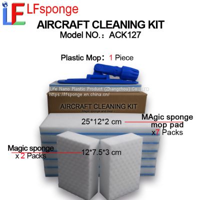 Aircraft wash melamine Cleaning Kit Magic Sponge Mop Pads