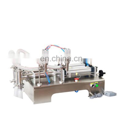 5ml-100ml Full pneumatic control with two heads alcohol filling machine can be used in alcohol, explosion protection products