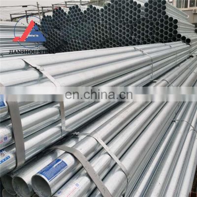 Gi steel pipe schedule 40 schedule 20 hot dip galvanized steel round pipe ASTM A53 seamless steel pipe