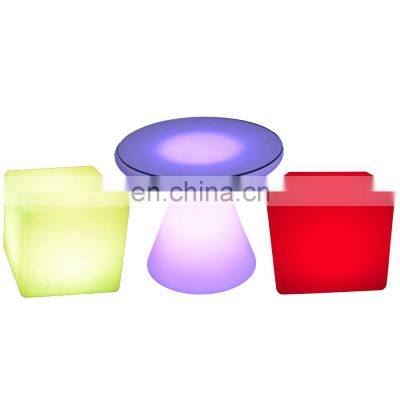 light up cube furniture remote control lighting 40cm cube chair glow bar led chairs and tables