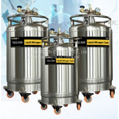Spain KGSQ self-pressurizing liquid nitrogen container manufacturing factory stainless steel liquid nitrogen tank YDZ-200