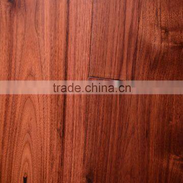 European Standard Black Walnut Smooth Engineered Solid Wood Flooring