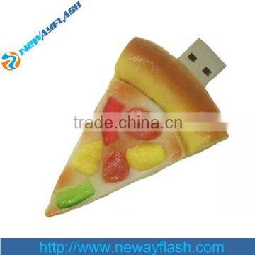 Large quantity factory pizza shaped usb flash drive