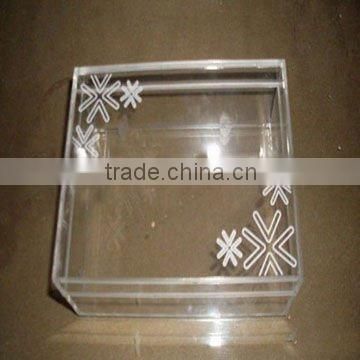 clear Acrylic/plastic cube gift boxes