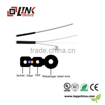 2000m/roll ftth indoor drop cable, LSOH jacket self-supported ftth fiber optic