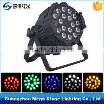 China 18x15w led par 64 rgbaw uv cob led uplights dmx rgb color mixing led par can