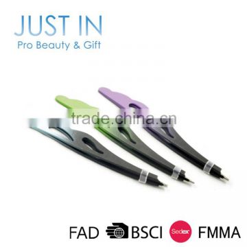 Professional Trendy Feather Shaped Stainless Steel Cosmetic Eyebrow Tweezers For Girls