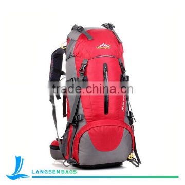 China waterproof foldable nylon backpack factory wholesale hiking backpack