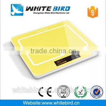 high tempered glass kitchen scale digital 150kg CE Rosh Approval