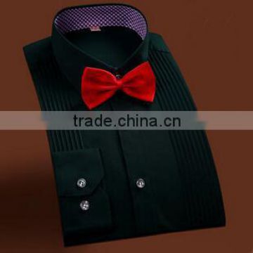 Luxury elegant shirts african style black business 100% cotton dress man shirt