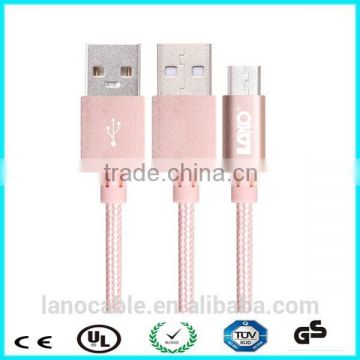 6ft metal casing colorful micro braided usb cable