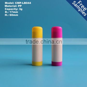3g Custom empty lip stick tube,3ml lip balm case