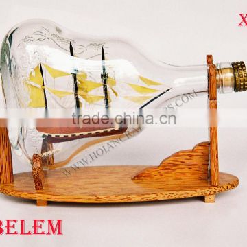 LE BELEM SHIP IN XO BOTTLE - HANDICRAFT PRODUCT, SPECIAL GIFT