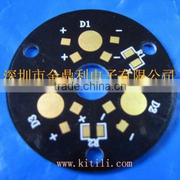 3*1W LED PCB/heatsink 46mm diameter