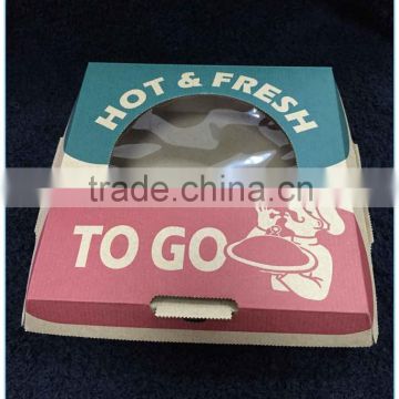 corrugated paper slice pizza box from China supplier