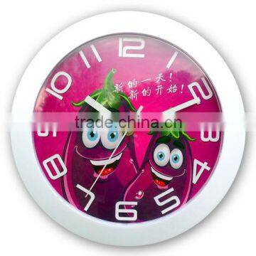 cute plastic funny home wall watch