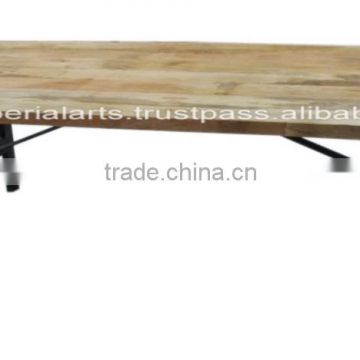 Industrial Iron Wood Dining Table