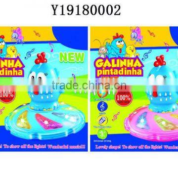 hot selling electric chick with light and music toy Y19180002