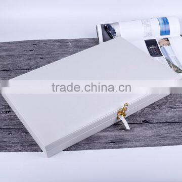 Chinese factories wholesale custom luxury leather gift boxes, white beautiful display box