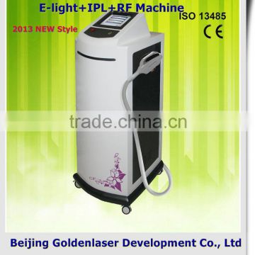 2013 Exporter Beauty Salon Equipment Diode Remove Diseased Telangiectasis Laser E-light+IPL+RF Machine 2013 Laser Therapeutic Apparatus Fine Lines Removal