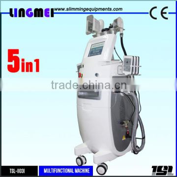 5 handles vacuum cavitation rf cryo lipolysis fat freezing cryolipolysis device
