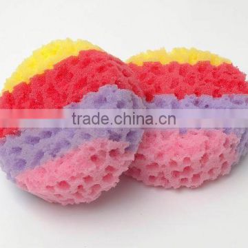 Hot sale various shape body bath sponge,available in various color,Oem orders are welcome