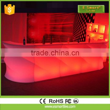 Rechargeable led bar table/ LED bar counter/led bar furniture Commercial Bar CountersLed Furniture Led Cube Furniture Sale