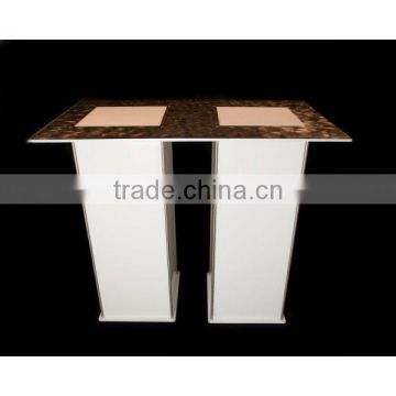 metal edge for plywood tables/bar led furniture