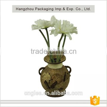 Beautiful Eco-Friendly Coconut Shell Vase/Flower vase/Home Decoration Vase