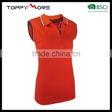 T056-3543R OEM Red Cotton Polo Shirts In China New Design Polo T Shirt
