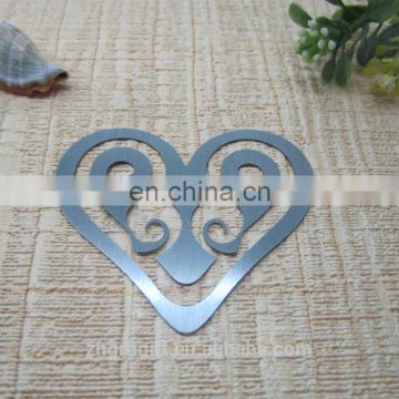 New Style Etched Heart Bookmark Fasion Charming Bookmark