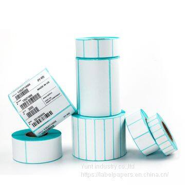 High quality TOP thermal paper label stickers roll with bar code printing