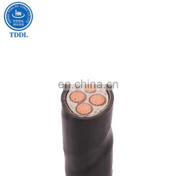 TDDL 1kv copper conductor 4 core xlpe insulation power cable price per meter