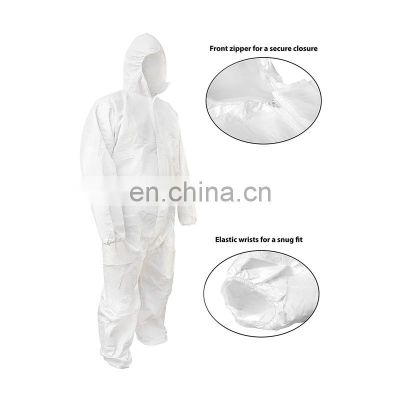 disposable Microporous coverall PPE hazmat suit EN14126
