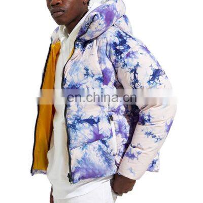 Factory Outlet 2021 Christmas Newest Low Price Customized Men's Winter Jacket Street Style Printed Warm Thick Bubble Down Jacket