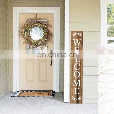 european style sorority welcome wooden door sign