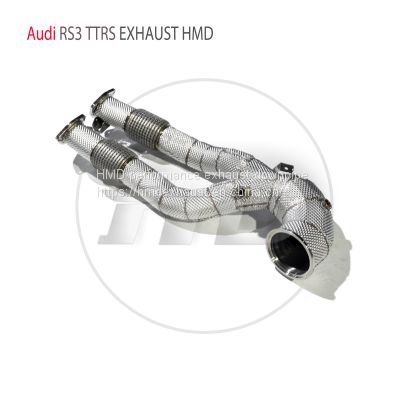 Exhaust Manifold Downpipe for Audi RS3 Car Accessories With Catalytic Converter Header Without cat pipe whatsapp008613189999301