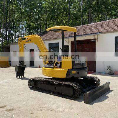 Used komatsu pc35 mini excavator , Japan made pc35 komatsu , Komatsu digging machines for sale