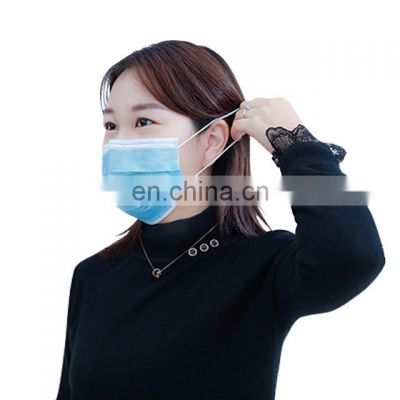 Disposable medical face mask breathable three-layer adult protective cover does not tighten nonwoven face mask